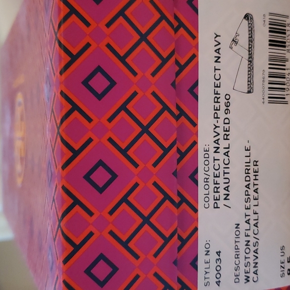 TORY BURCH NEW! Fabulous TORY BURCH Weston Flat Espadrille - Picture 7 of 7